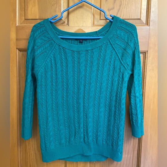 American Eagle Turquoise knitted sweater - Picture 4 of 5